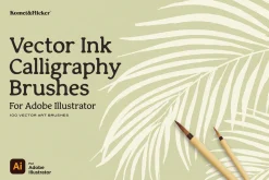 Vector Ink Calligraphy Brushes