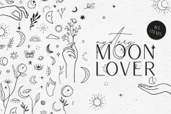 VECTOR MOON SKETCH / illustrations