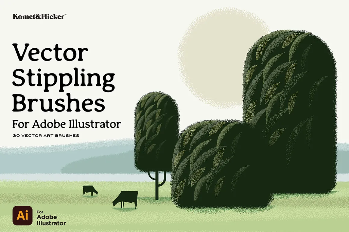 Vector Stippling Brushes