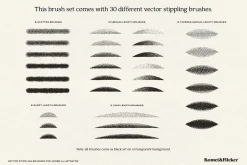 Vector Stippling Brushes