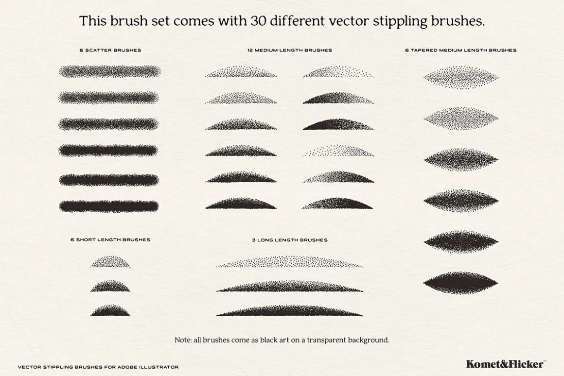 Vector Stippling Brushes