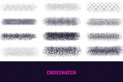 60 Vector Texture Brushes