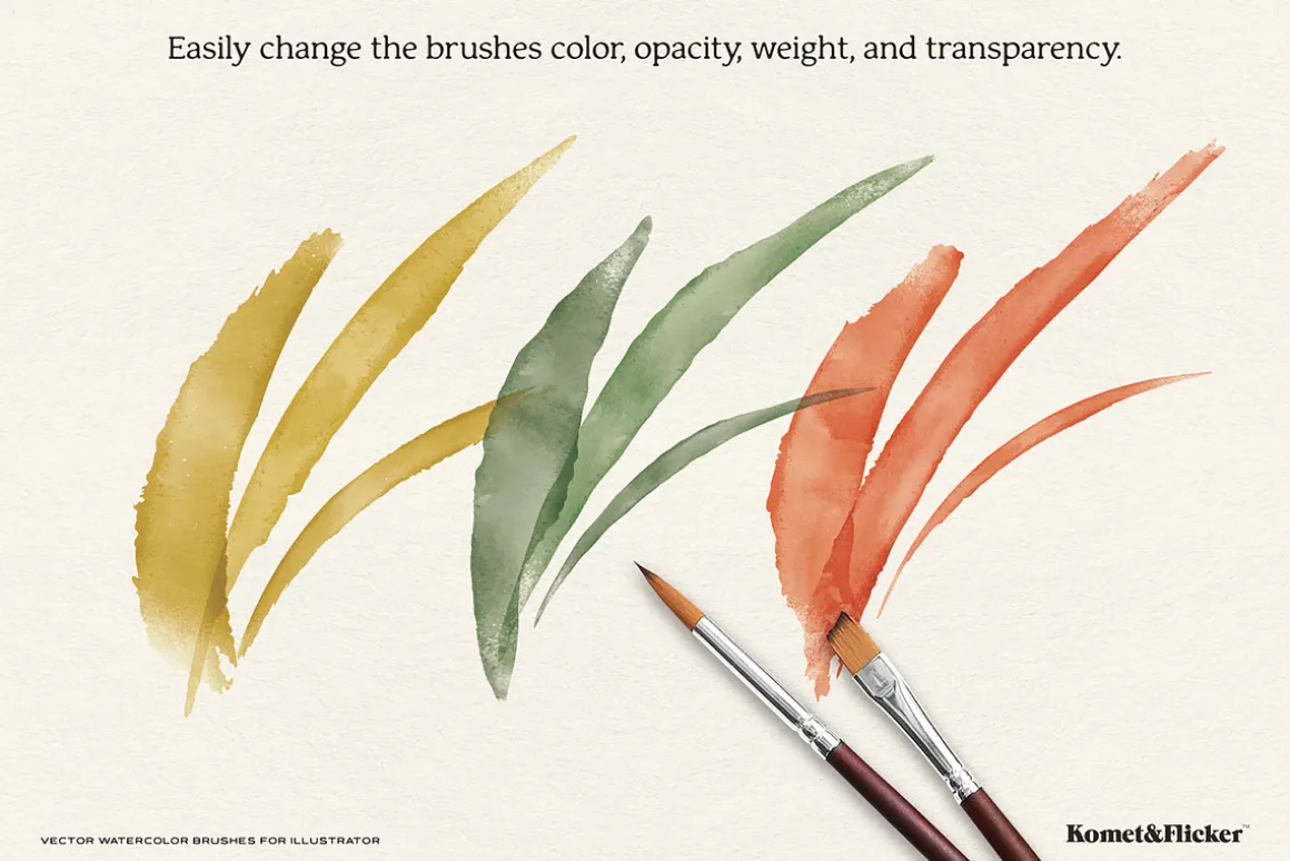 Vector Watercolor Brushes