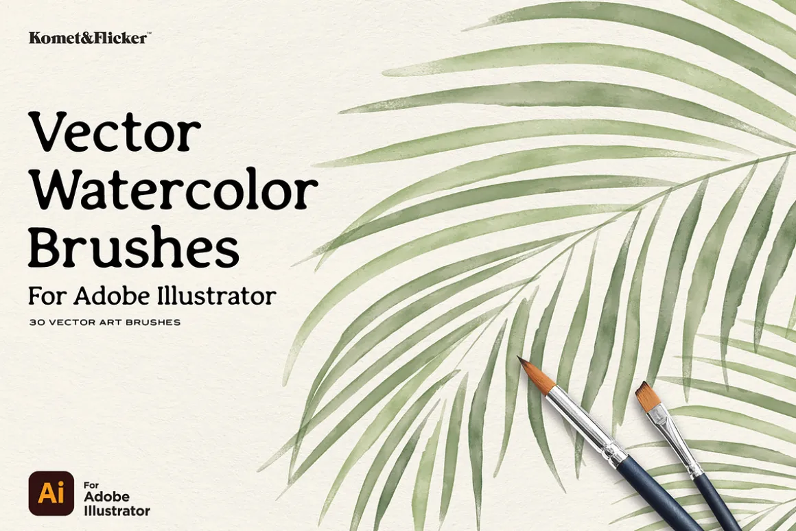 Vector Watercolor Brushes