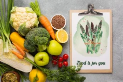 Vegetables and herbs Watercolor