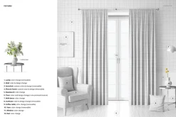 Velvet Pencil Pleat Curtains Mockup