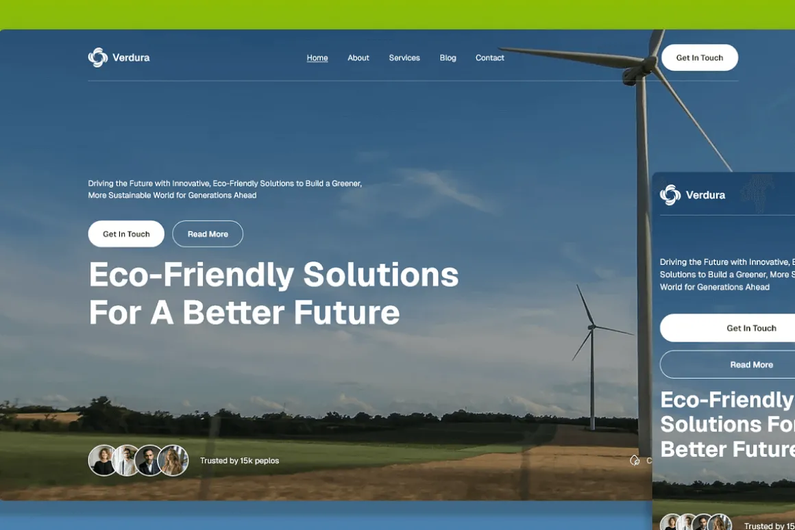 Verdura – Figma GreenEnergy Template
