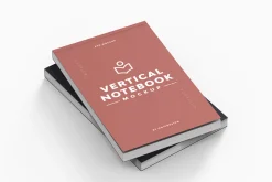 Vertical Notebook Mockup