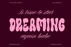 Very Wavy Playful Chunky Font