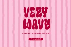 Very Wavy Playful Chunky Font