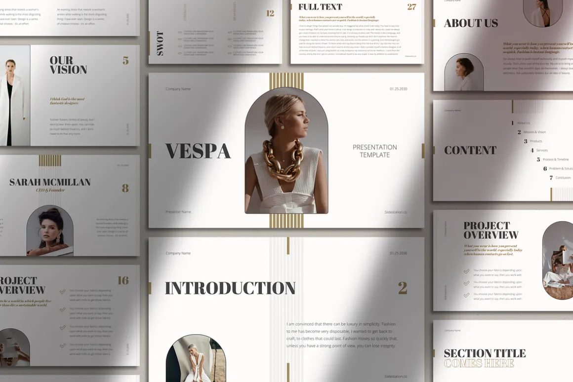 Vespa Elegant Fashion Presentation