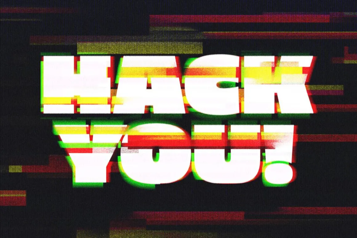 VHS Glitch Text Effects