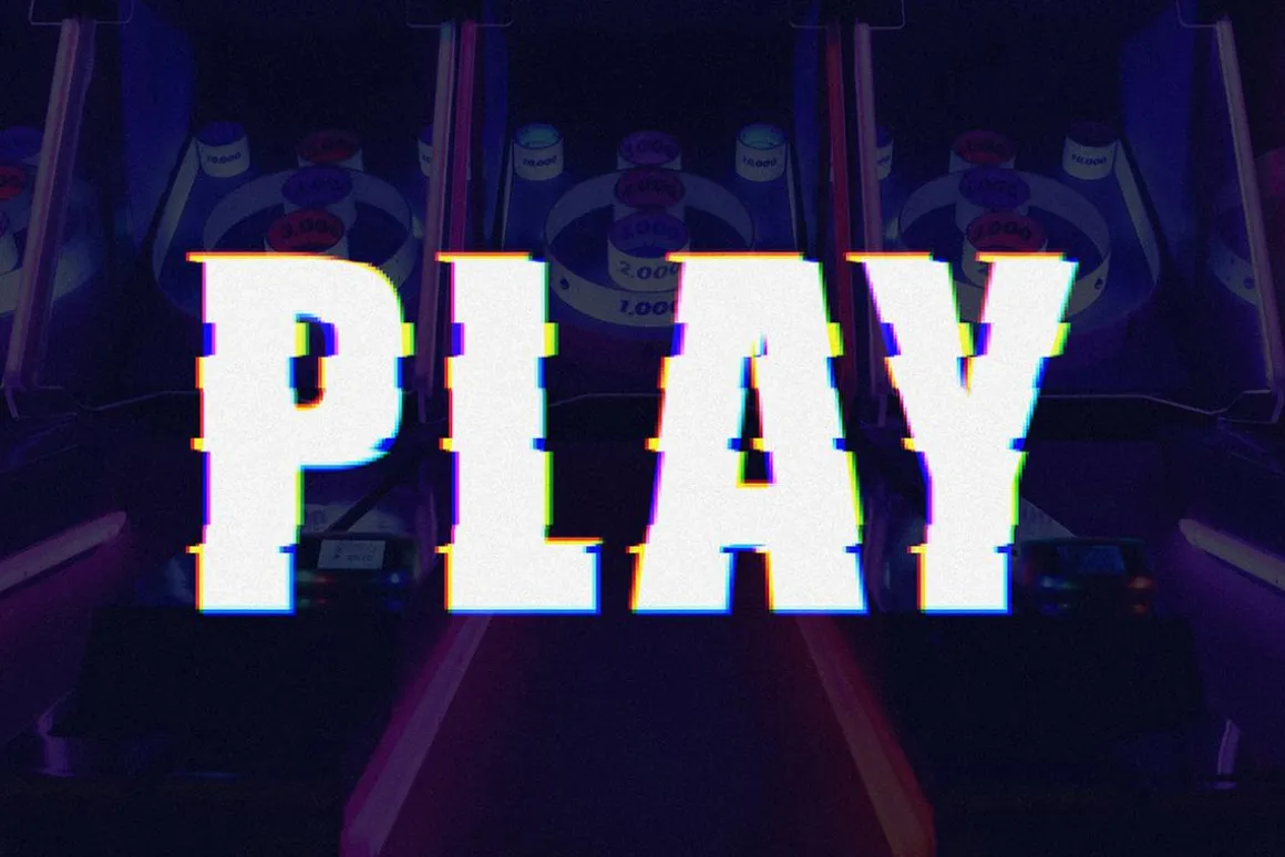 VHS Glitch Text Effects