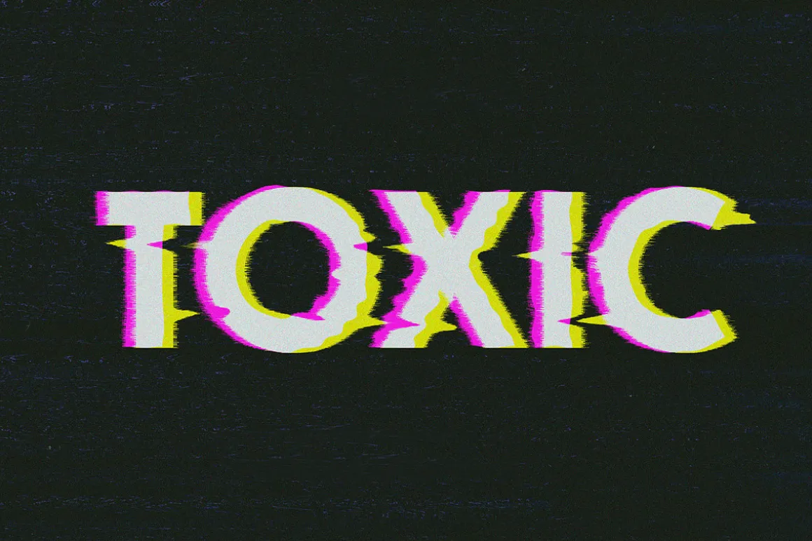VHS Glitch Text Effects