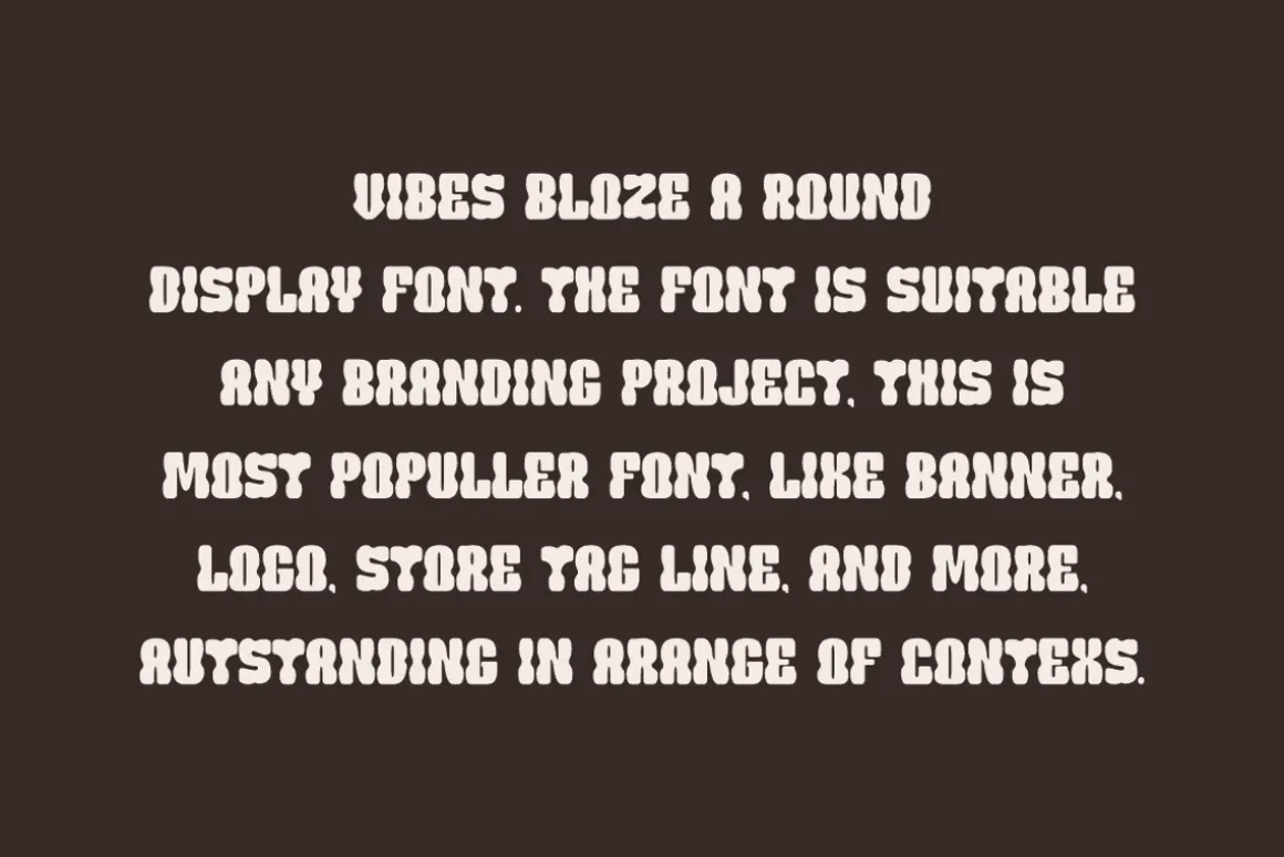Vibes Bloze - Groovy Font