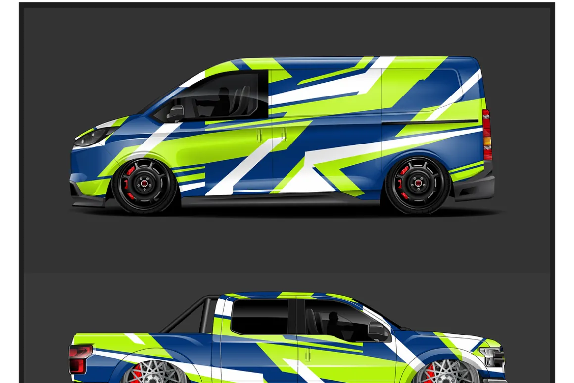 Vibrant Vehicle Wrap Designs