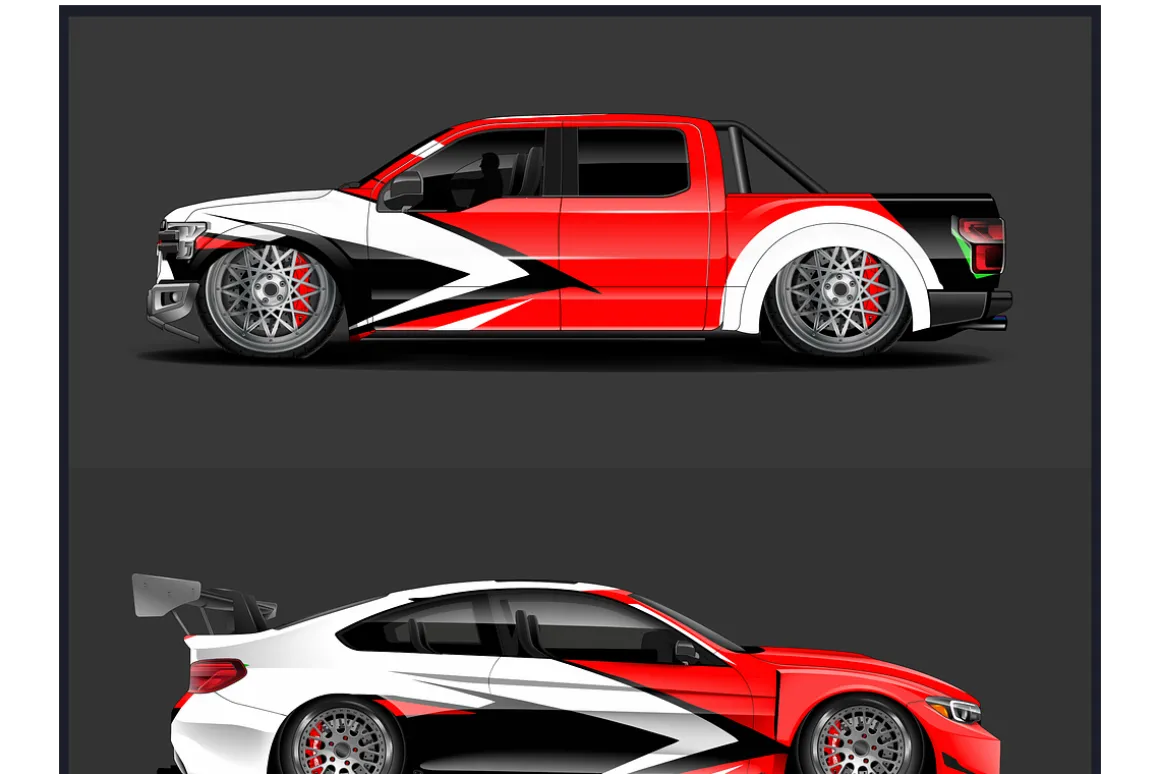 Vibrant Vehicle Wrap Designs