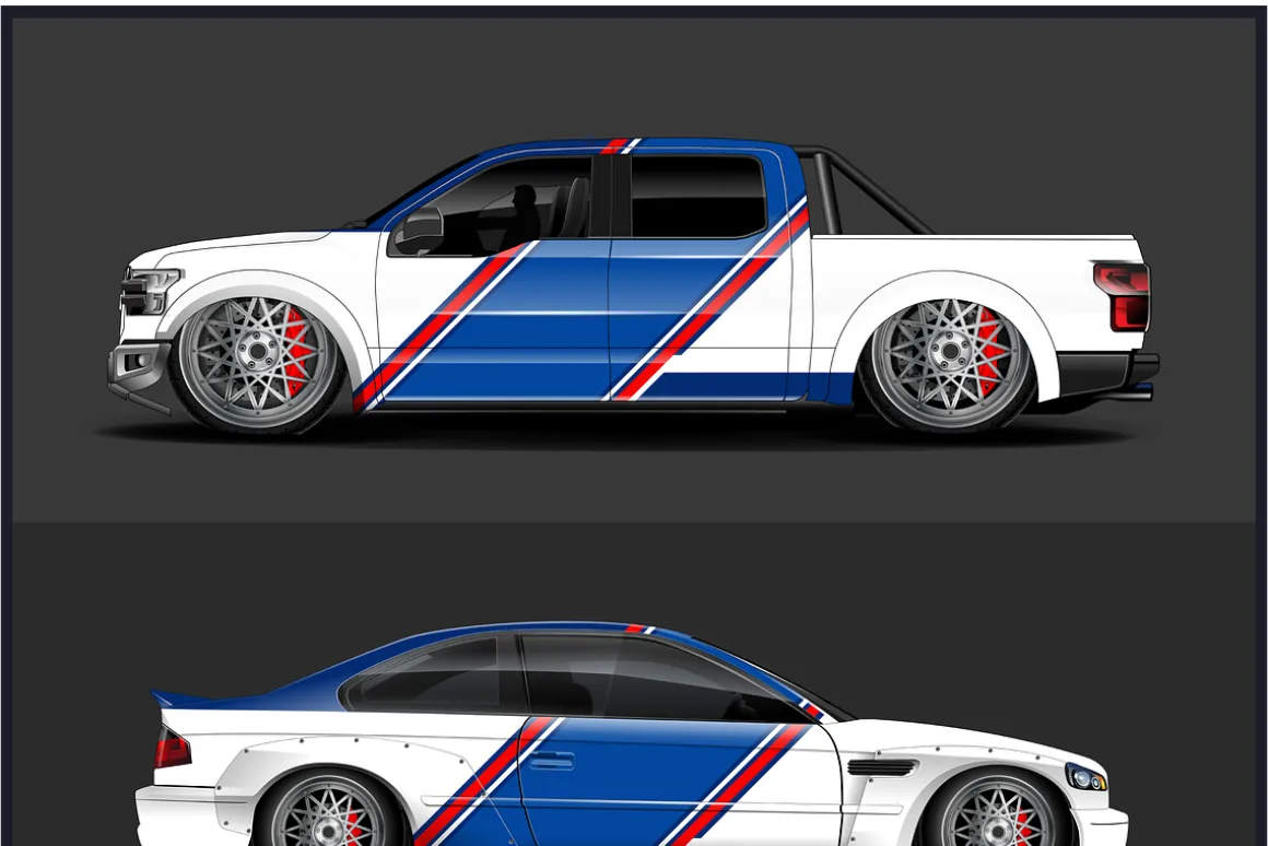 Vibrant Vehicle Wrap Designs