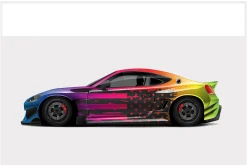Vibrant Car Wrap Design