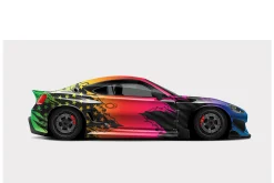 Vibrant Car Wrap Design