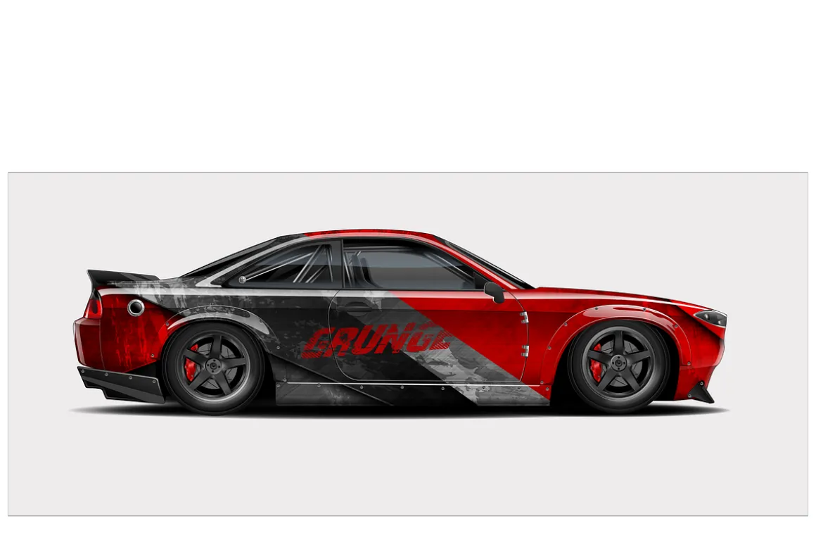 Vibrant Car Wrap Design