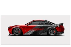 Vibrant Car Wrap Design