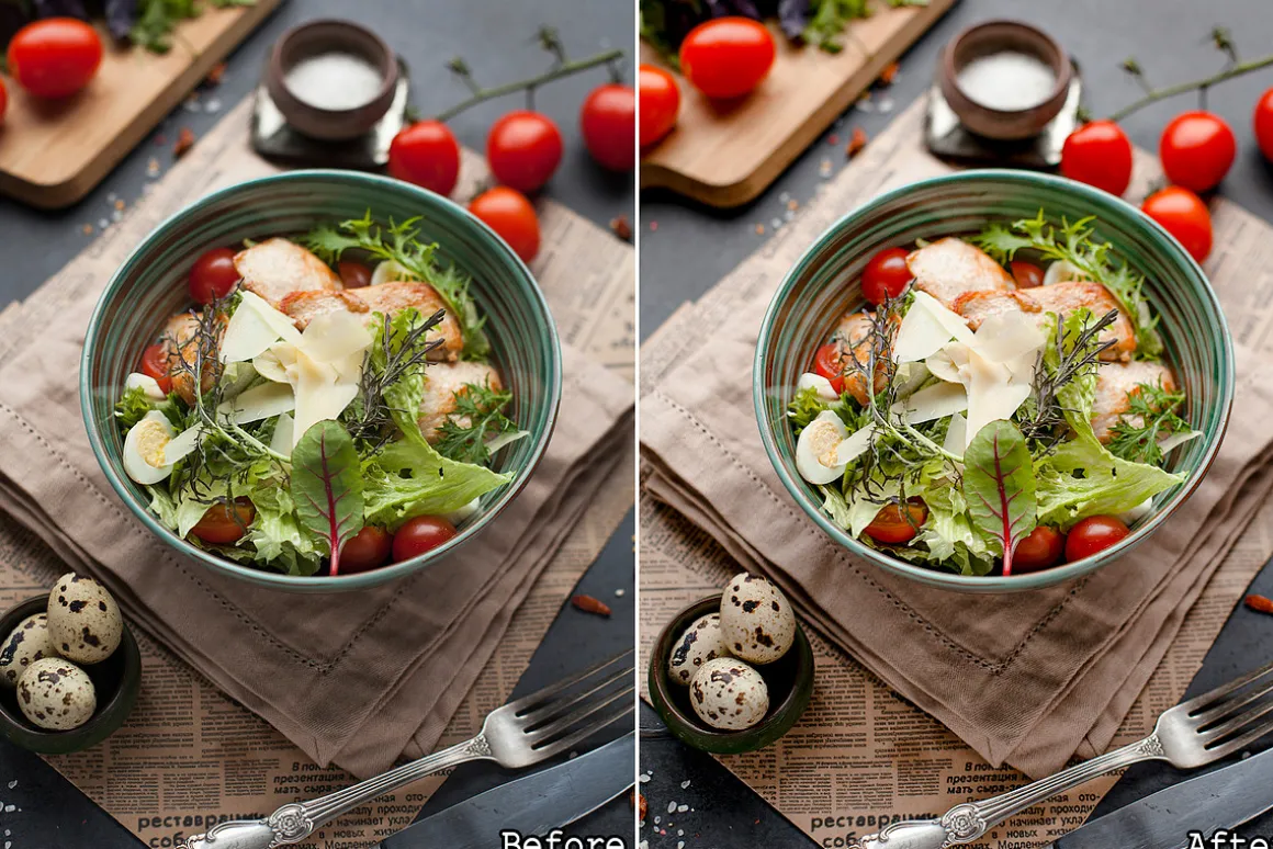 15 Vibrant Food Lightroom presets