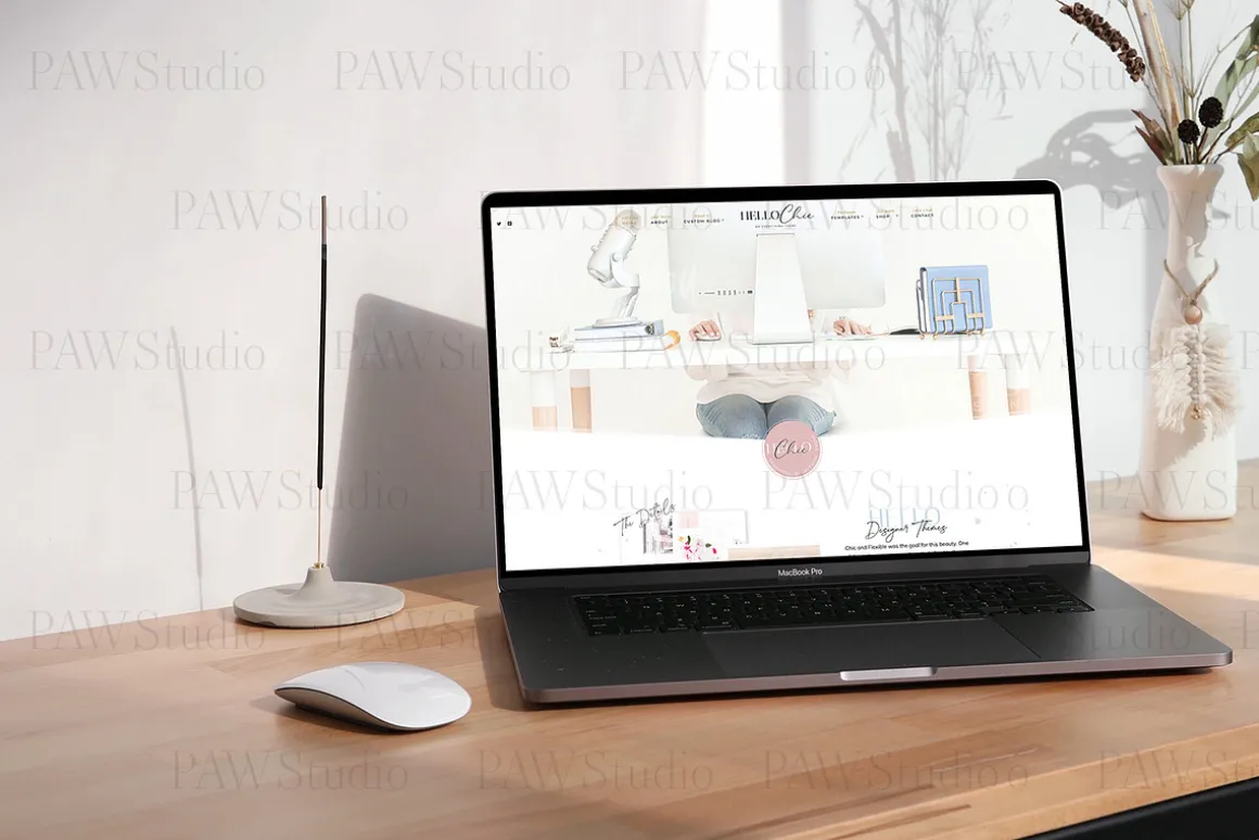 Video Device Mockup Laptop MacBook