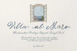 Villa al Mare | Vintage Script Font