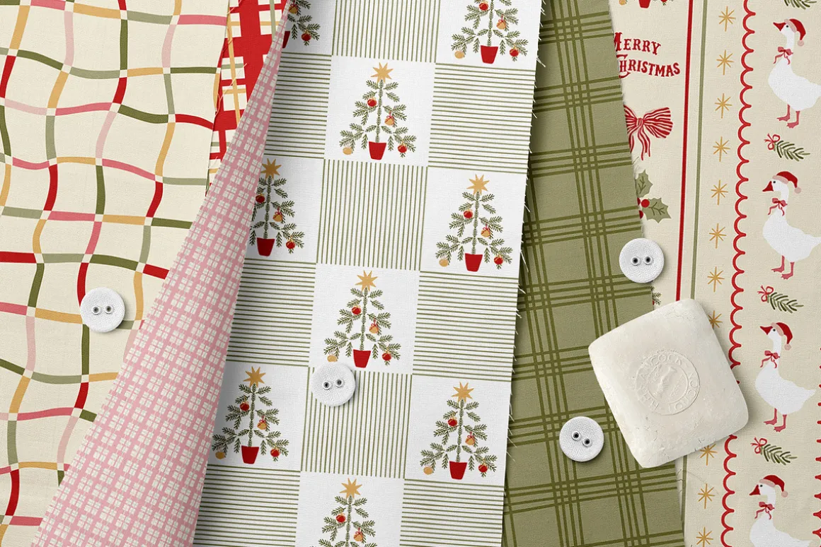 Vintage Christmas patchwork