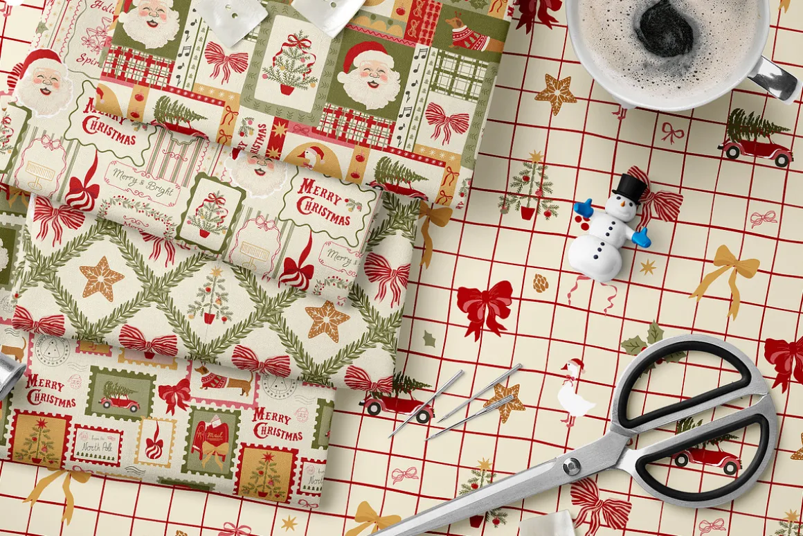 Vintage Christmas patchwork