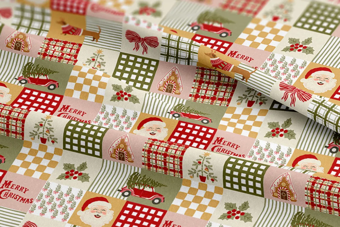 Vintage Christmas patchwork