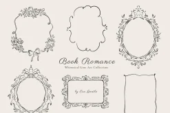 Vintage Literary Line Art collection