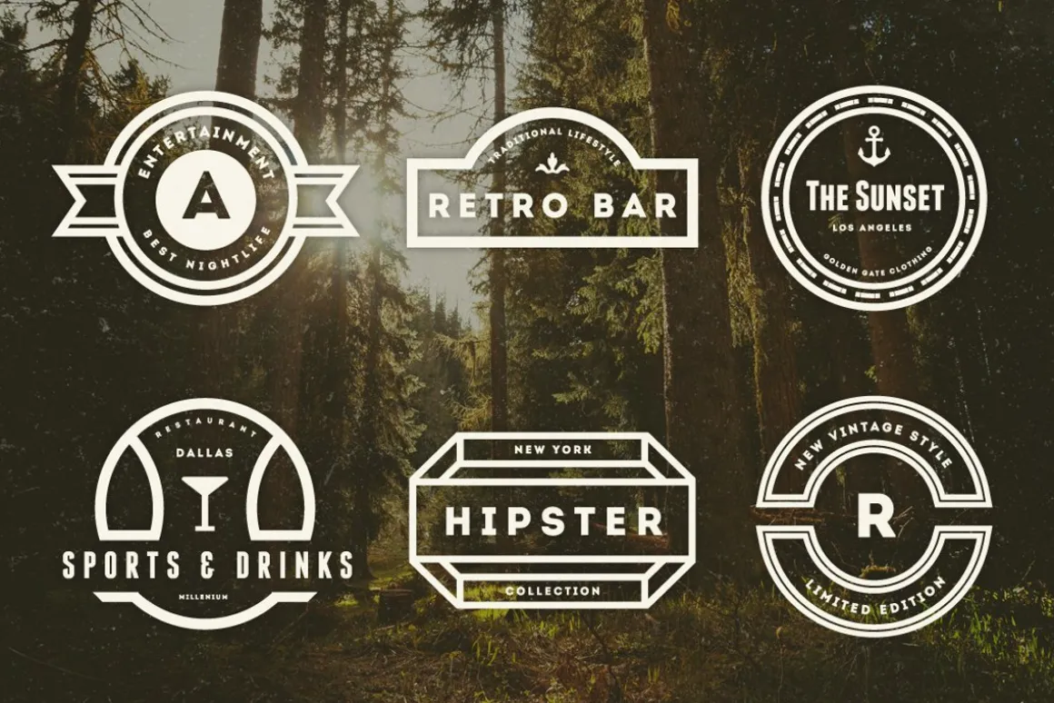 Vintage Logos Labels & Badges