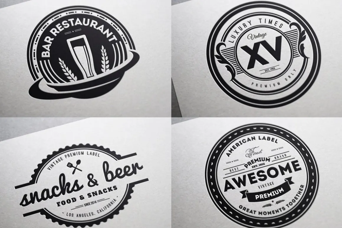 Vintage Logos Labels & Badges