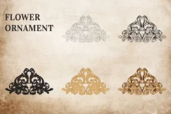 Vintage ornament vector