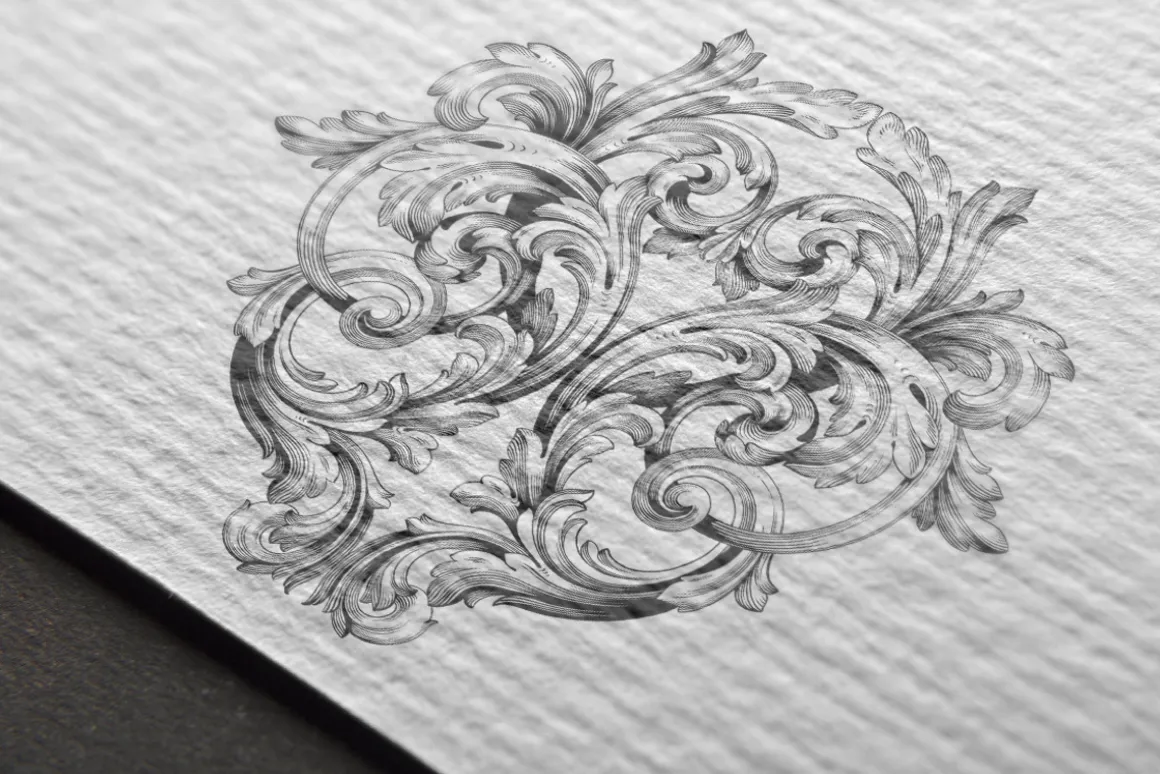 Vintage ornament vector