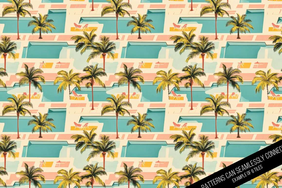 Vintage Palm Springs Seamless