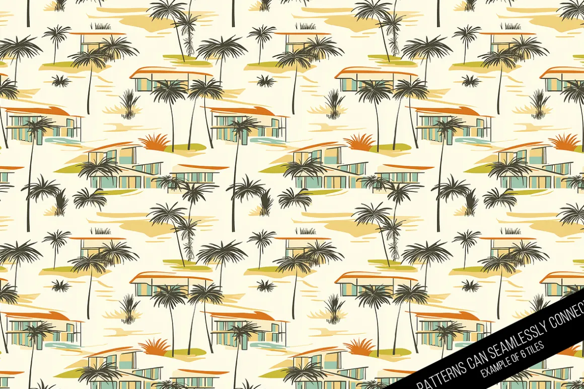 Vintage Palm Springs Seamless