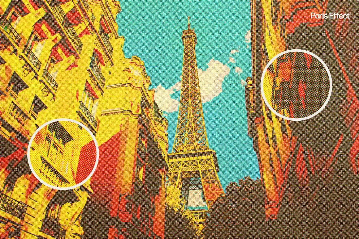 Vintage Postcard Photo Effect