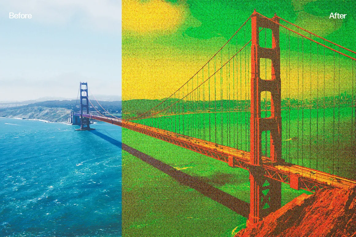 Vintage Postcard Photo Effect