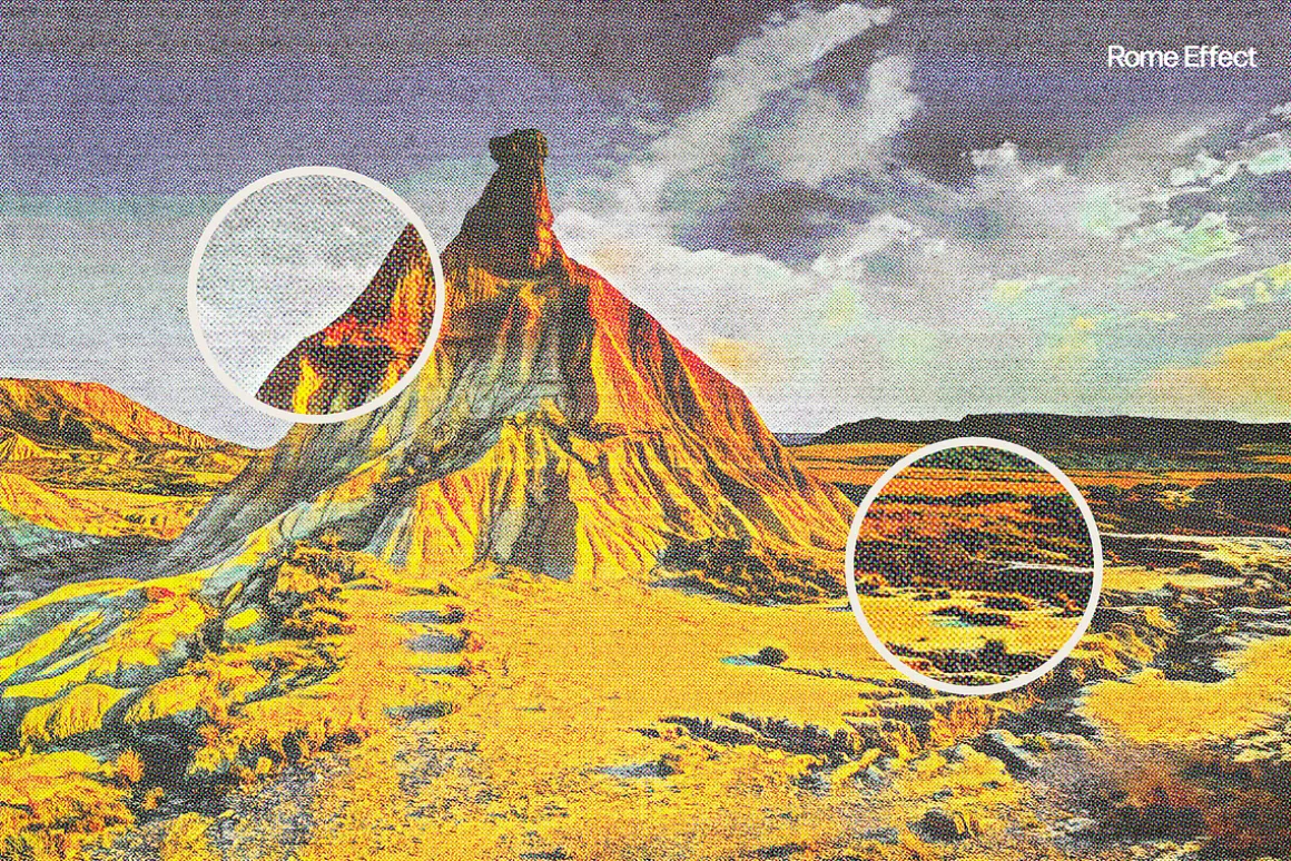 Vintage Postcard Photo Effect
