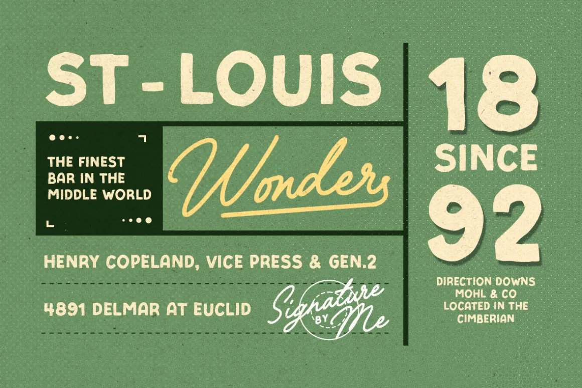 Vintage Postman - Handmade Font Duo