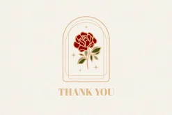 Vintage Rose Line Art Logo Set