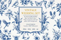 Vintage wedding set
