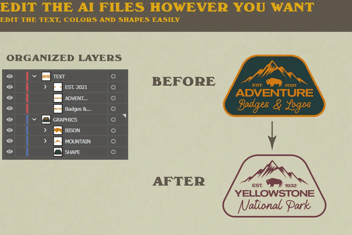 Vintage Adventure Logo Templates