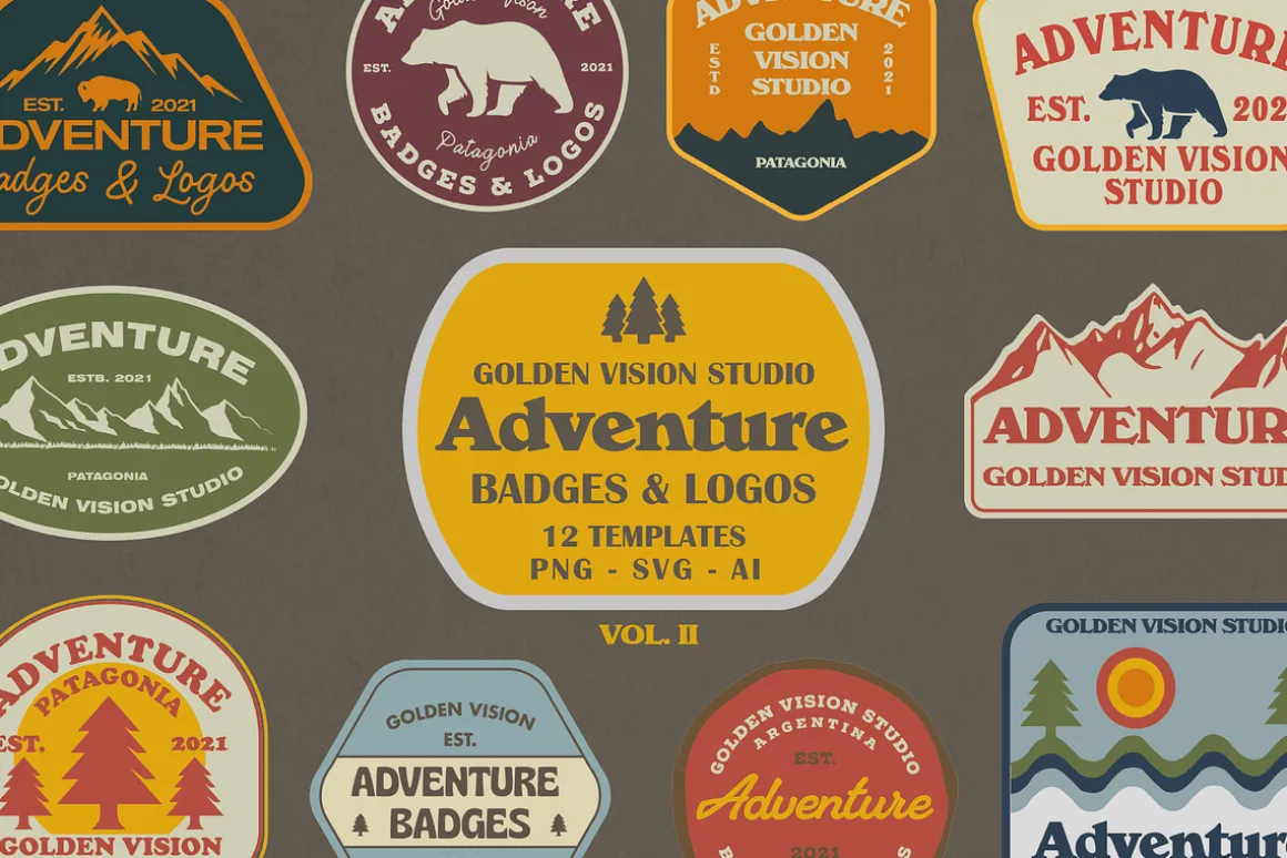 Vintage Adventure Logo Templates