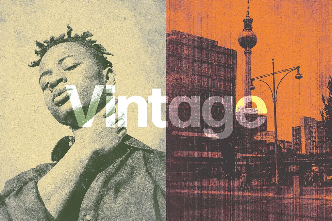 Vintage Album Photo Effects