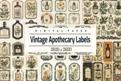 Vintage Apothecary Labels
