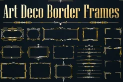 Vintage Art Deco Border Frames
